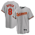 Baltimore Orioles #8 Cal Ripken Player Gray Home Game Stitched Baseball Jersey