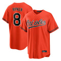 Baltimore Orioles #8 Cal Ripken Player Orange Home Game Stitched Baseball Jersey