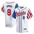 Baltimore Orioles #8 Cal Ripken Player White Independence Day Vapor Premier Home Game Stitched Baseball Jersey