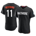Baltimore Orioles #11 Jordan Westburg Player Black City Connect Limited Elite Home Game Stitched Baseball Jersey