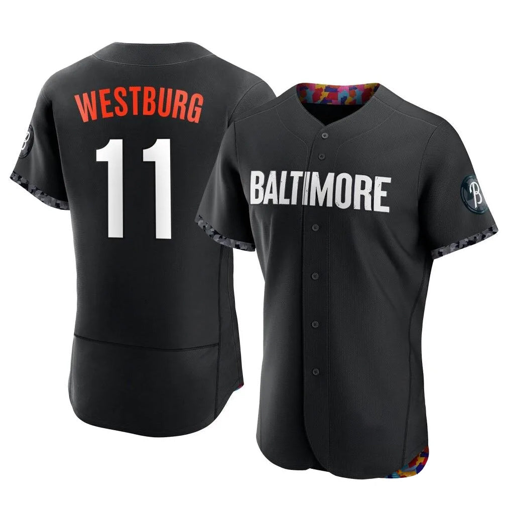 Baltimore Orioles #11 Jordan Westburg Player Black City Connect Limited Elite Home Game Stitched Baseball Jersey