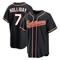 Baltimore Orioles #7 Jackson Holliday Player Black Out Home Game Stitched Baseball Jersey