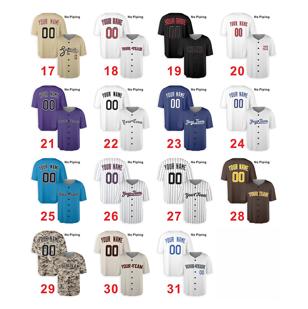 Los Angeles Dodgers Custom Stitched Baseball Jersey Personalized Name & Number Home Style Shirt No Piping