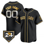 Boston Red Sox 2024 Spring Training Patch Vapor Premier Limited Custom Jersey ¨C All Stitched-Black Baseball Jersey