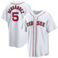 Boston Red Sox #5 Enrique Hernandez White Home Official Replica Player Baseball Jersey