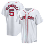 Boston Red Sox #5 Enrique Hernandez White Home Official Replica Player Baseball Jersey