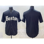 Boston Red Sox Blank Black Gothic Vapor Limited Stitched Baseball Jersey
