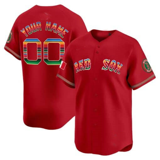 Boston Red Sox Mexico Vapor Premier Limited Custom Jersey ¨C Red Baseball Jersey