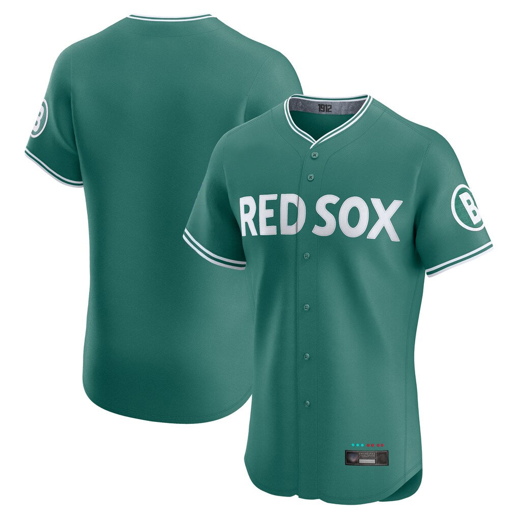 Boston Red Sox Red Sox Blank Player Green City Connect Limited Elite Home Game Stitched Baseball Jersey