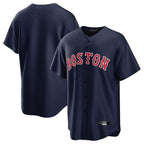 Boston Red Sox Red Sox Blank Player Navy Home Game Stitched Baseball Jersey