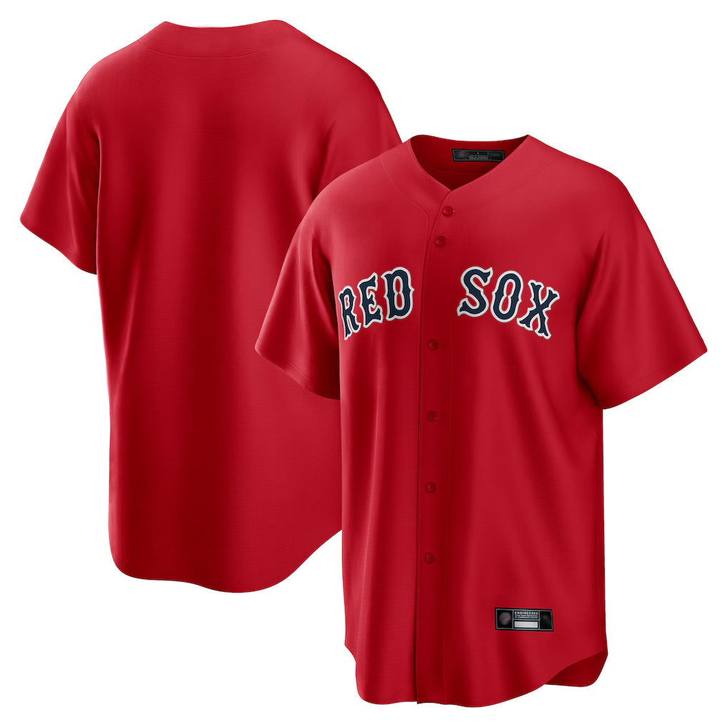 Boston Red Sox Red Sox Blank Player Red Home Game Stitched Baseball Jersey