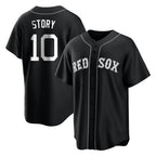 Boston Red Sox #10 Trevor Story Player Black Home Game Stitched Baseball Jersey