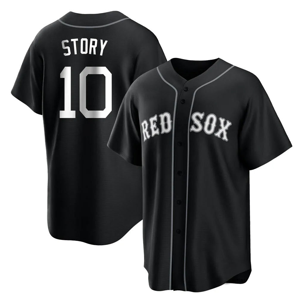 Boston Red Sox #10 Trevor Story Player Black Home Game Stitched Baseball Jersey