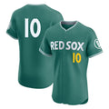 Boston Red Sox #10 Trevor Story Player Green City Connect Limited Elite Home Game Stitched Baseball Jersey