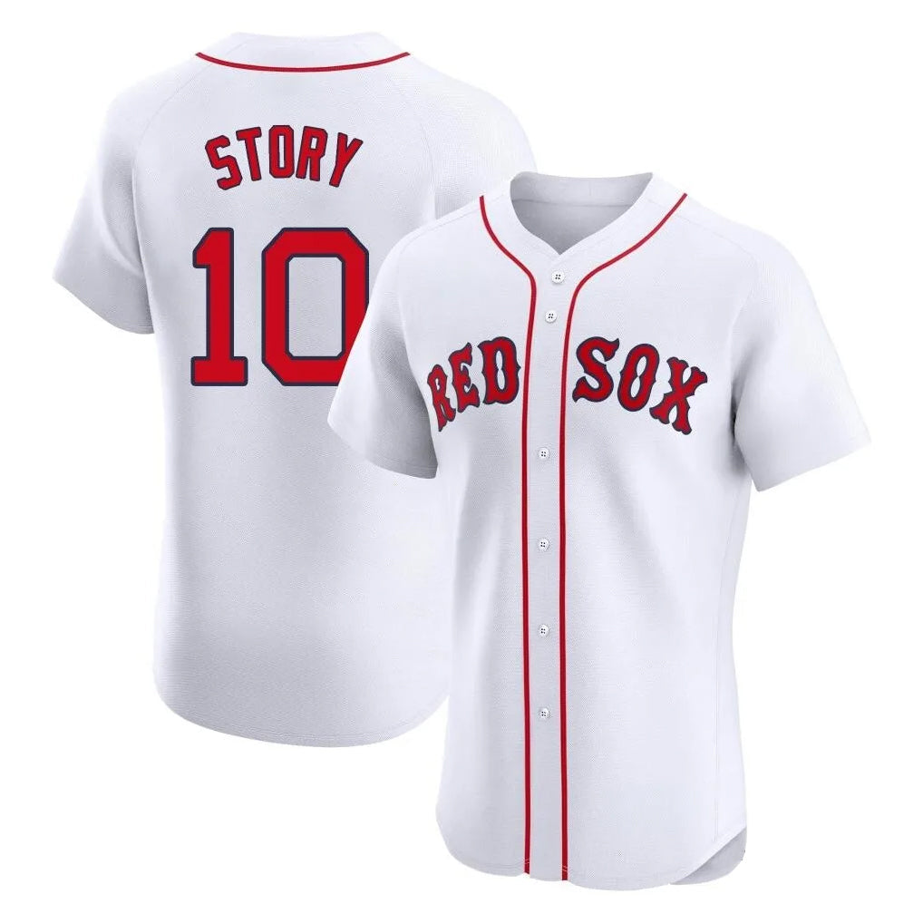Boston Red Sox #10 Trevor Story Player White Limited Elite Home Game Stitched Baseball Jersey