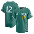 Boston Red Sox #12 Connor Wong Player Green City Connect Limited Home Game Stitched Baseball Jersey