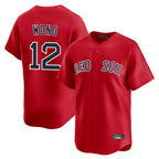 Boston Red Sox #12 Connor Wong Player Red Limited Home Game Stitched Baseball Jersey