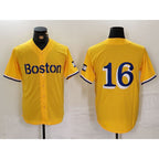 Boston Red Sox #16 Jarren Duran Gold City Connect Stitched Baseball Jersey