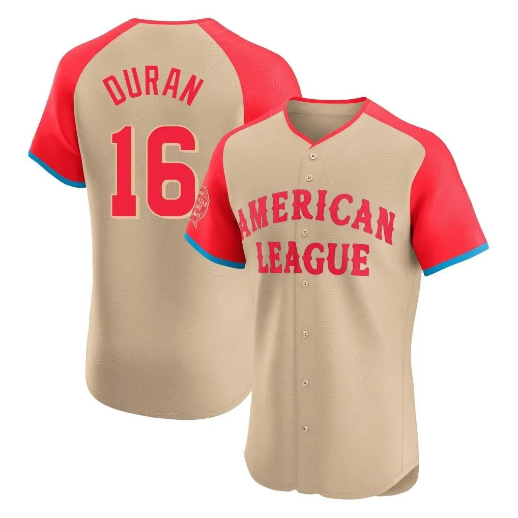 Boston Red Sox #16 Jarren Duran Player Cream All-Star Short-Sleeved Limited Elite Home Game Stitched Baseball Jersey