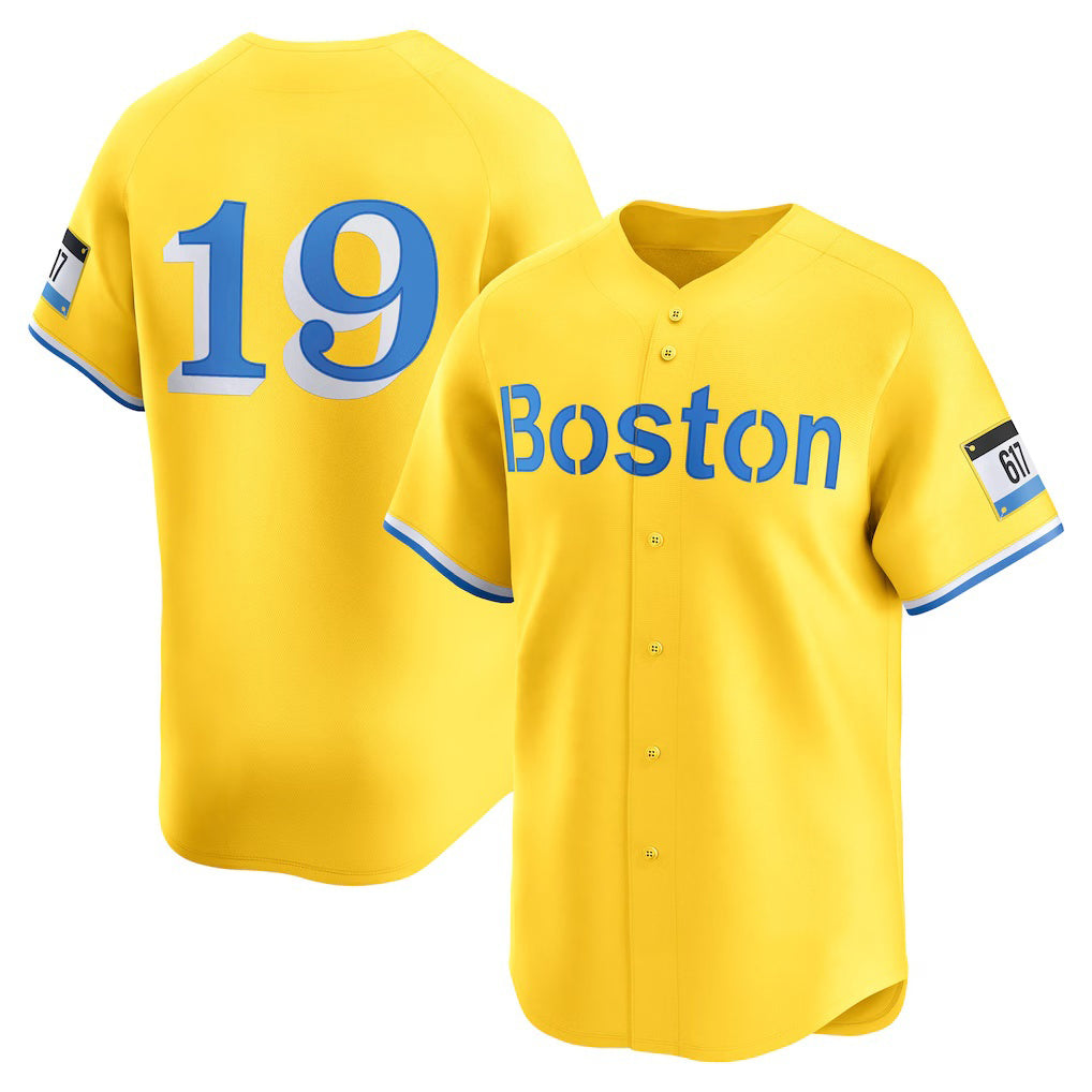 Boston Red Sox #19 Roman Anthony Gold City Connect Limited Baseball Jersey