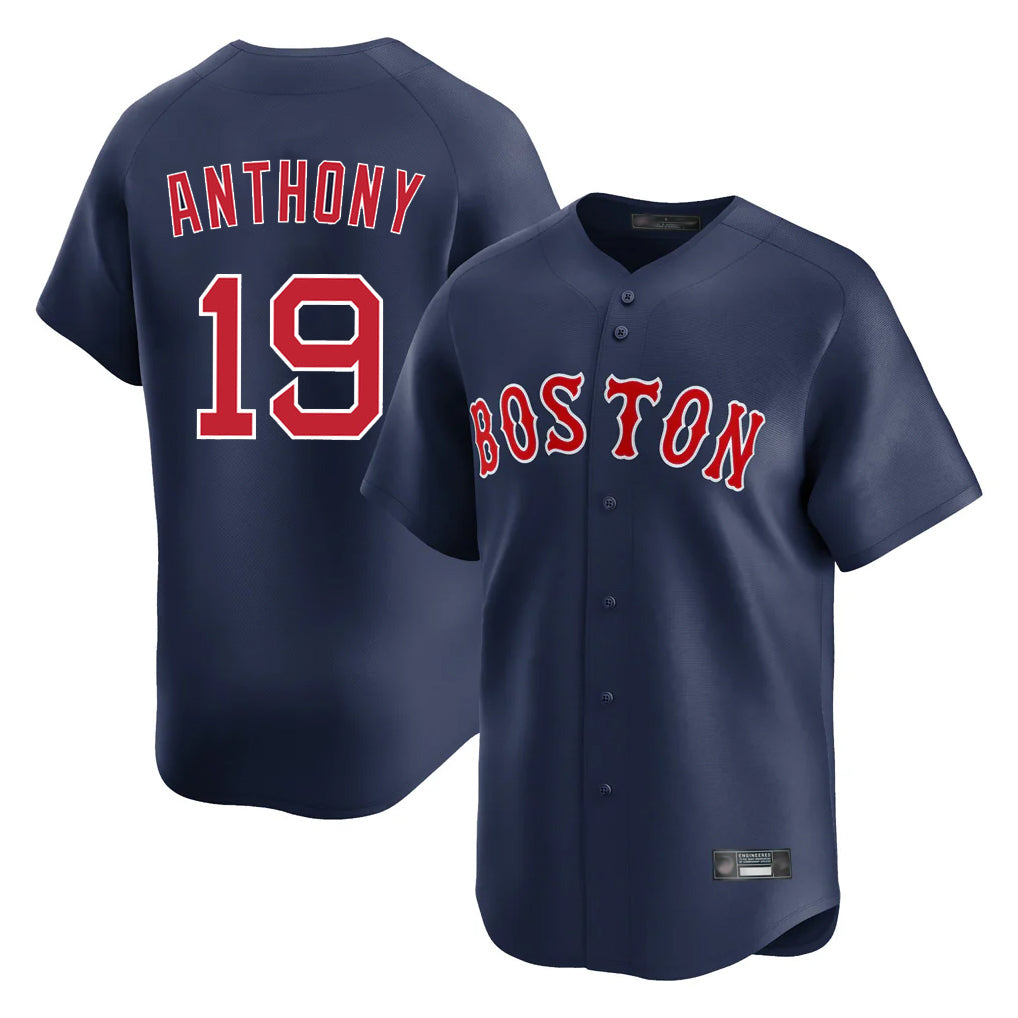 Boston Red Sox #19 Roman Anthony Player Navy Limited Home Game Stitched Baseball Jersey