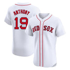 Boston Red Sox #19 Roman Anthony Player White Limited Elite Home Game Stitched Baseball Jersey