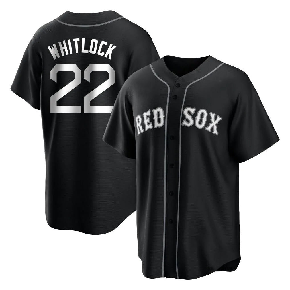 Boston Red Sox #22 Garrett Whitlock Player Black Home Game Stitched Baseball Jersey