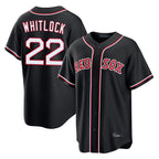 Boston Red Sox #22 Garrett Whitlock Player Black Out Home Game Stitched Baseball Jersey