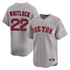 Boston Red Sox #22 Garrett Whitlock Player Gray Road Limited Home Game Stitched Baseball Jersey