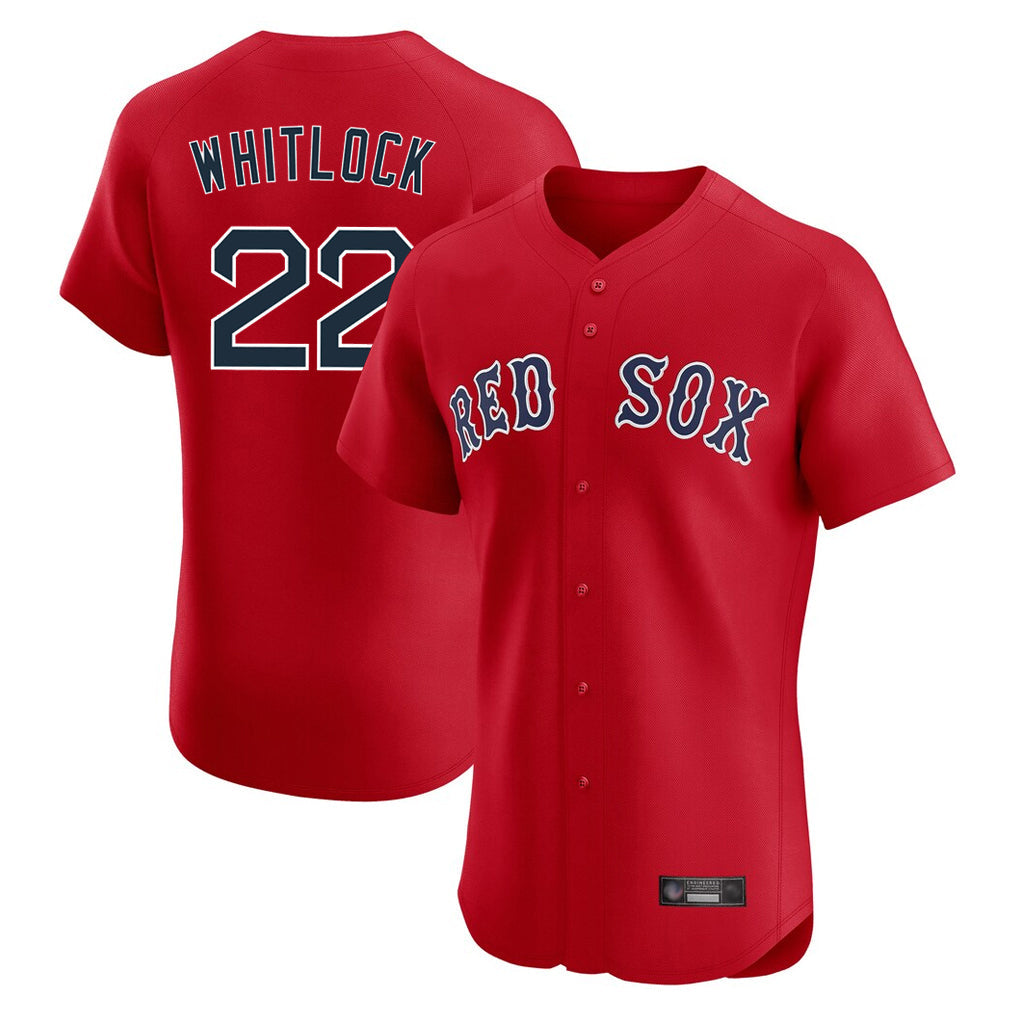 Boston Red Sox #22 Garrett Whitlock Player Red Limited Elite Home Game Stitched Baseball Jersey