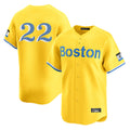 Boston Red Sox #22 Garrett Whitlock Player Yellow Limited Home Game Stitched Baseball Jersey