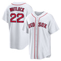 Boston Red Sox #22 Garrett Whitlock White Home Replica Baseball Jersey