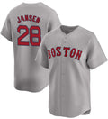 Boston Red Sox #28 Danny Jansen Gray 2024 Away Limited Stitched Baseball Jersey