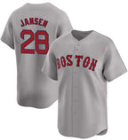 Boston Red Sox #28 Danny Jansen Gray 2024 Away Limited Stitched Baseball Jersey
