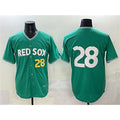 Boston Red Sox #28 Kristian Campbell Green 2025 City Connect Limited Stitched Baseball Jersey