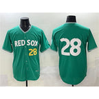 Boston Red Sox #28 Kristian Campbell Green 2025 City Connect Limited Stitched Baseball Jersey