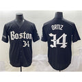 Boston Red Sox #34 David Ortiz Black Gothic Vapor Limited Stitched Baseball Jersey
