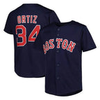 Boston Red Sox #34 David Ortiz Player Navy Mitchell & Ness Cooperstown Collection Mesh Home Stitched Baseball Jersey