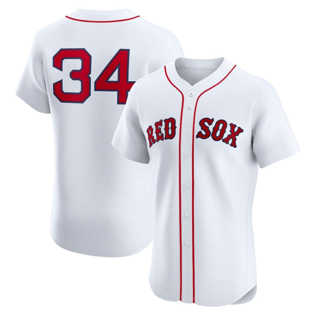 Boston Red Sox #34 David Ortiz White Home Elite Baseball Jersey