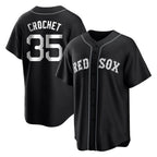 Boston Red Sox #35 Garrett Crochet Player Black Home Game Stitched Baseball Jersey