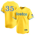 Boston Red Sox #35 Garrett Crochet Player Yellow Limited Home Game Stitched Baseball Jersey