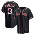 Boston Red Sox #3 Ceddanne Rafaela Player Black Out Home Game Stitched Baseball Jersey