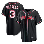 Boston Red Sox #3 Ceddanne Rafaela Player Black Out Home Game Stitched Baseball Jersey