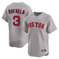 Boston Red Sox #3 Ceddanne Rafaela Player Gray Road Limited Home Game Stitched Baseball Jersey