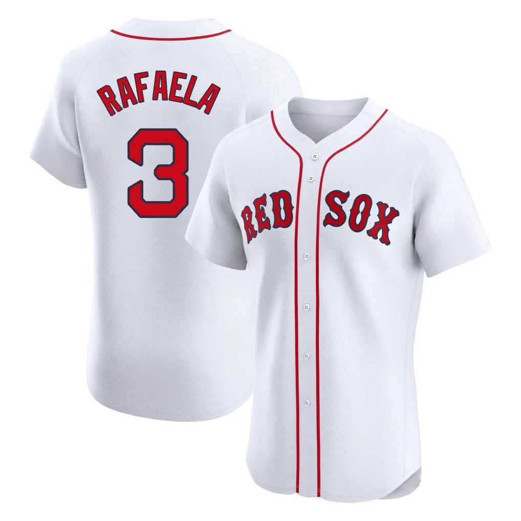 Boston Red Sox #3 Ceddanne Rafaela Player White Limited Elite Home Game Stitched Baseball Jersey