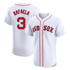 Boston Red Sox #3 Ceddanne Rafaela Player White Limited Elite Home Game Stitched Baseball Jersey