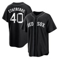 Boston Red Sox #40 Willson Contreras Player Black Home Game Stitched Baseball Jersey