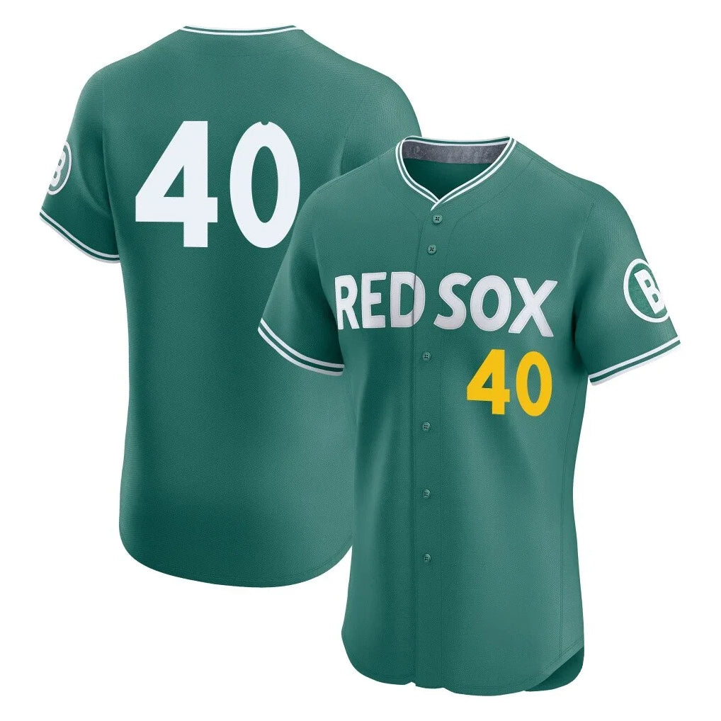 Boston Red Sox #40 Willson Contreras Player Green City Connect Limited Elite Home Game Stitched Baseball Jersey