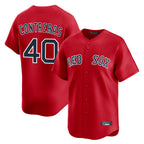Boston Red Sox #40 Willson Contreras Player Red Limited Home Game Stitched Baseball Jersey