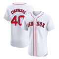 Boston Red Sox #40 Willson Contreras Player White Limited Elite Home Game Stitched Baseball Jersey